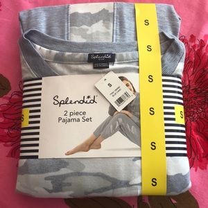 Splendid 2 piece Pajama Set NWT Camo